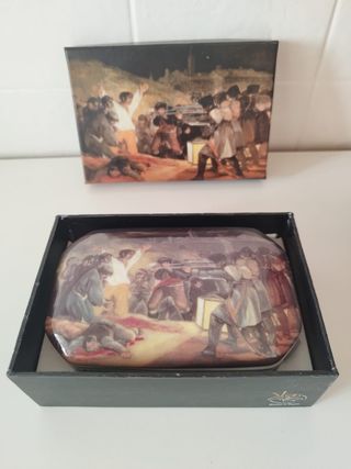 Bandeja y Caja de Porcelana Goya