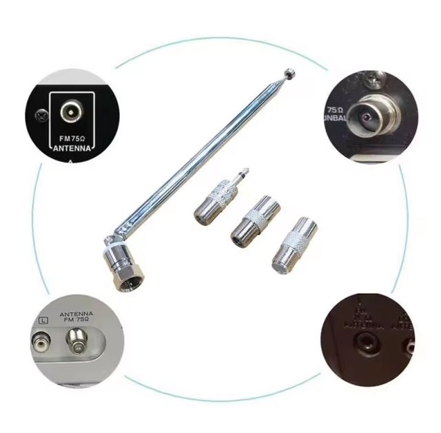 Antenna radio FM telescopica in metallo