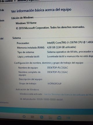 Portátil Acer aspire I3
