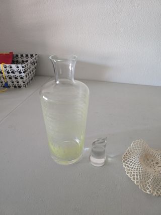 Botella de cristal con tapón