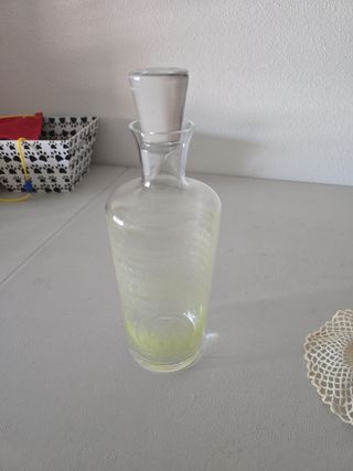 Botella de cristal con tapón