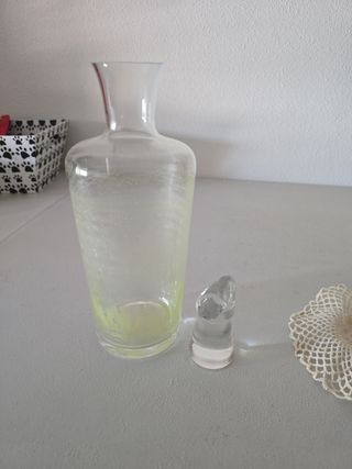 Botella de cristal con tapón