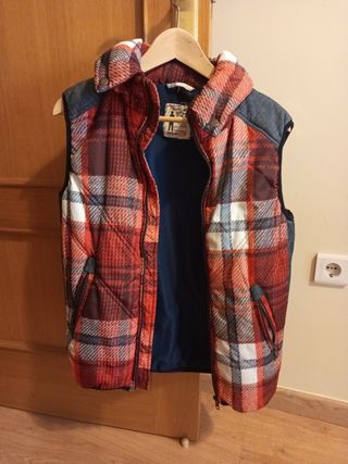 Chaleco Desigual cuadros chica 