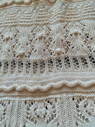 Vestido largo de crochet blanco