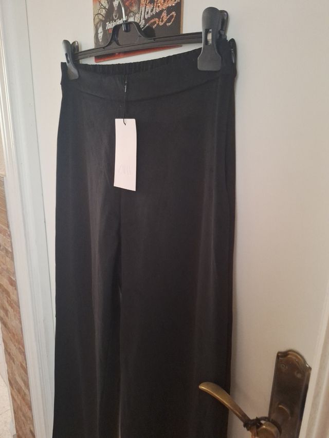 Pantalón Zara Antelina Negro Talla M/L
