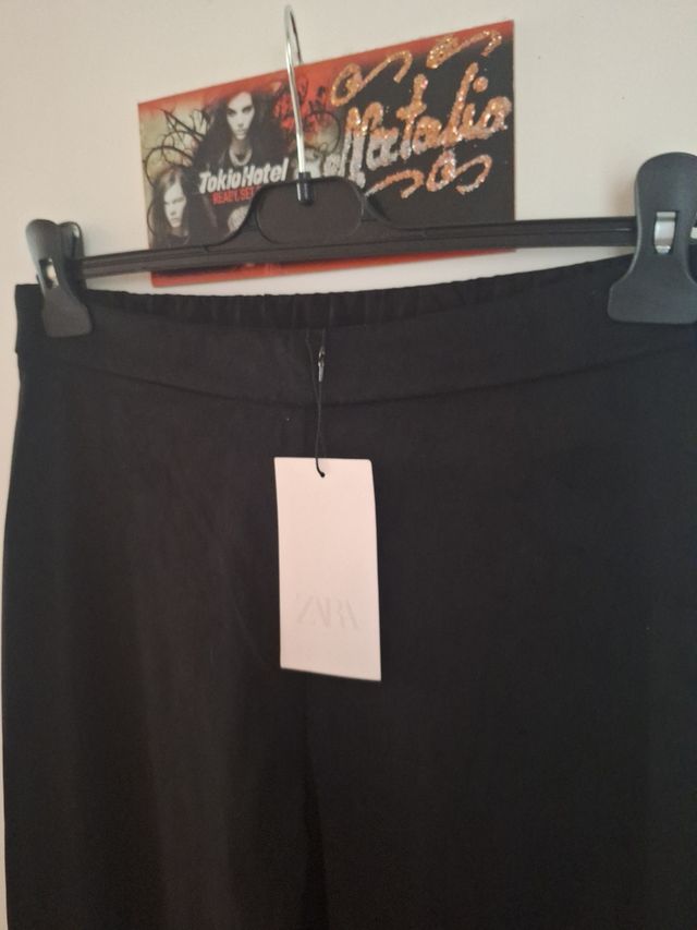 Pantalón Zara Antelina Negro Talla M/L