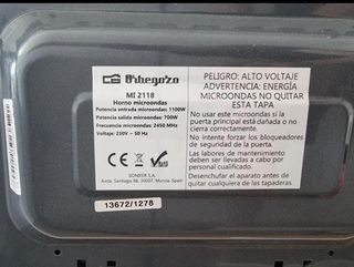 Forno a microonde Orbegozo Silver Class
