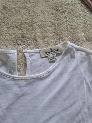 Blusa niña Massimo Dutti Blanca Talla 11-12 años