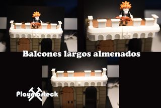 Playmobil 3D balcón almenado doble medieval 3666