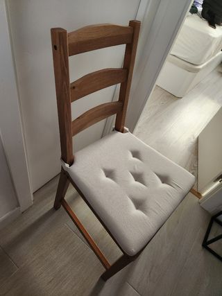 4 Sillas de Comedor de Madera Ikea Jokkmokk