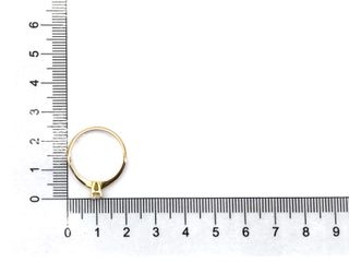 sello oro 18k con piedra con diamante