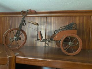 Réplica Triciclo Vintage Madera y Metal