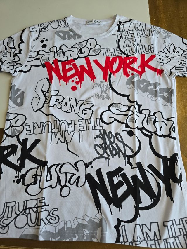 T-shirt ragazzo New York graffiti