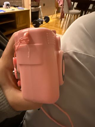 Cámara digital infantil rosa. imprime fotos