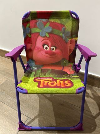 Sillas Infantiles Plegables Princesas y Trolls