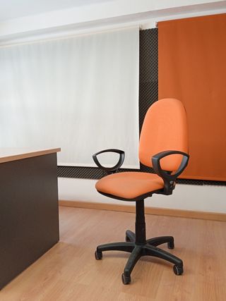 Mesa de despacho y silla de oficina, escritorio 