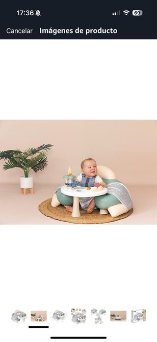 Mesa de actividades para bebé