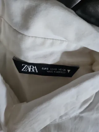 Camisa Zara Blanca Mujer