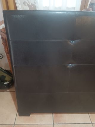 Cabezal de cama polipiel negro
