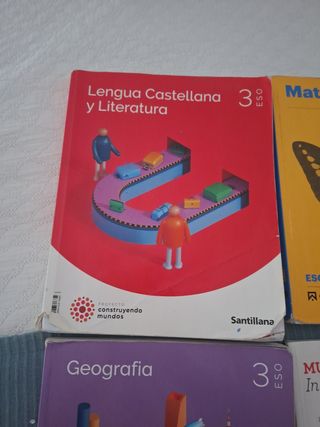 Libros 3ESO SANTILLANA 
ISBN fotos 