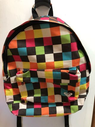 Mochila Roxy Cuadros Multicolor