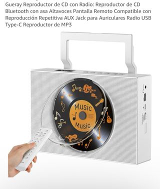 NUEVO Reproductor CD Gueray Bluetooth Radio USB