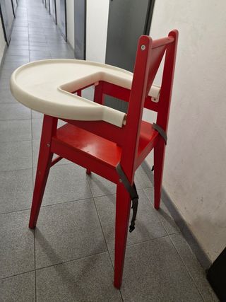 Trona Ikea Roja Madera