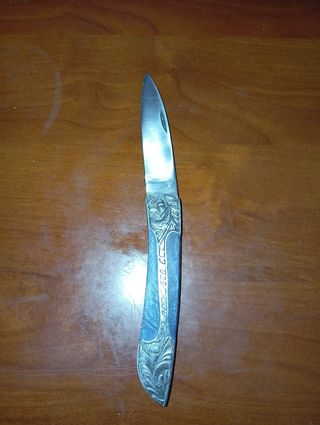 Navaja de coleccionista grabada