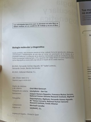 Biología molecular y citogenética