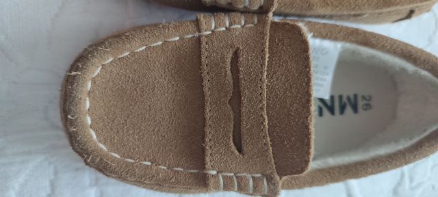 Mocasines de piel para niño talla 26