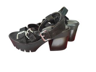 Sandalias Plataforma Bershka Negras