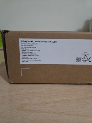 Notebook Samsung Galaxy Book4 15"6 