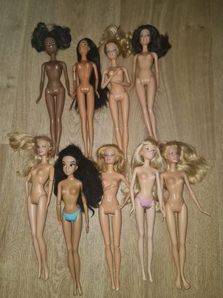 Lote de 9 Barbies