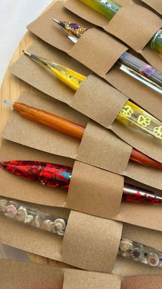 Bolígrafos de resina artesanales