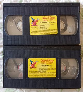 2 Películas VHS Disney: El Príncipe y el Mendigo,