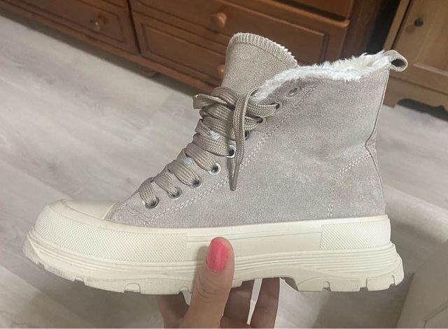 Botas de invierno beige