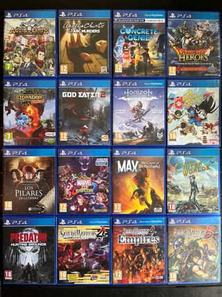 Juegos PS4 12€/unidad
