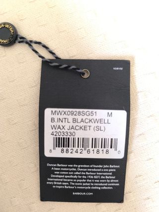 Barbour Blackwell Chaqueta Verde Talla M