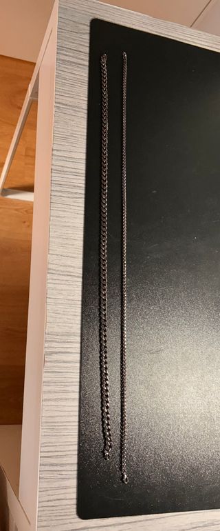 2 Cadenas Acero Plata