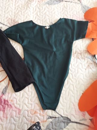 Disfraz de Flor Naranja y Verde