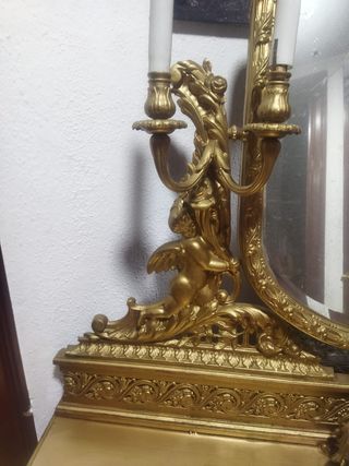 Recibidor Antiguo con Espejo piesa unica baroco