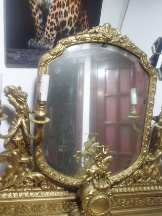 Recibidor Antiguo con Espejo piesa unica baroco