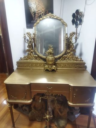 Recibidor Antiguo con Espejo piesa unica baroco