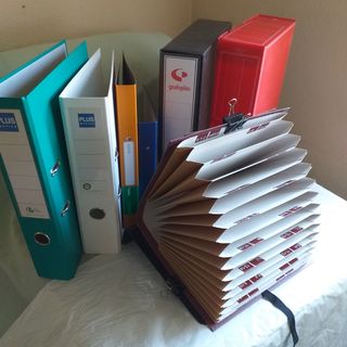 Lote de material para archivar