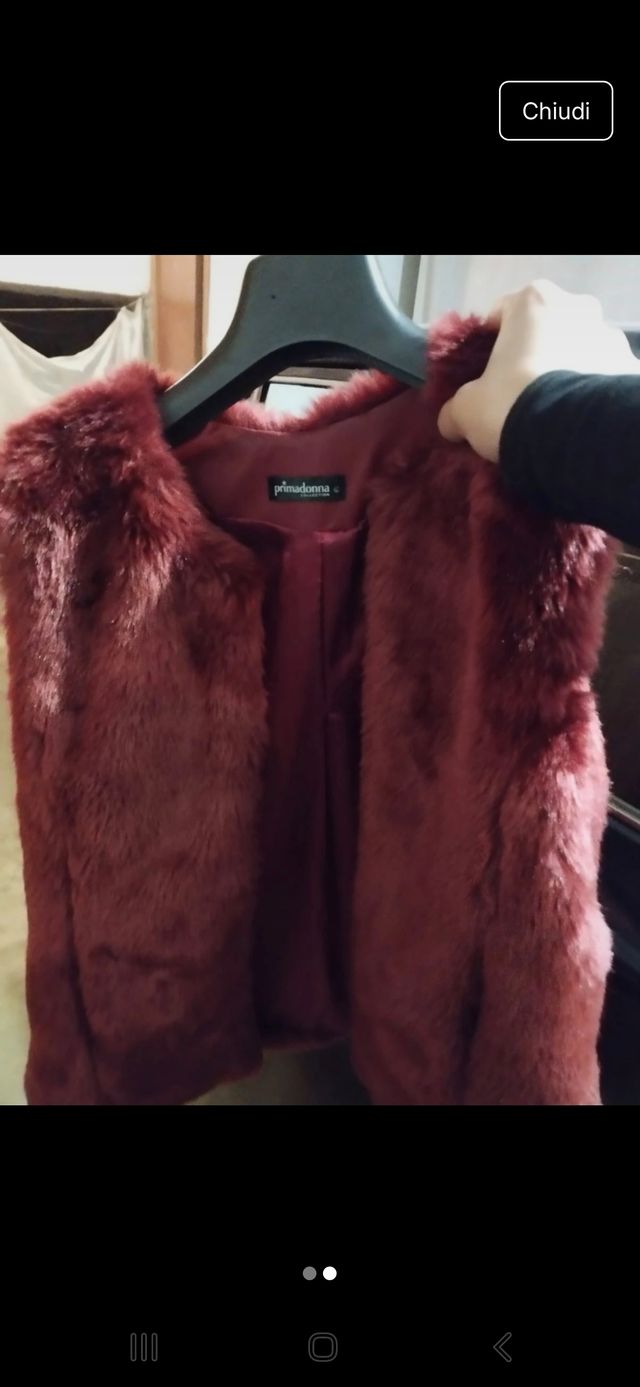Gilet in pelliccia Primadonna rosso