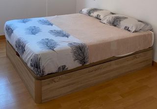 Canapé de madera + colchón 150