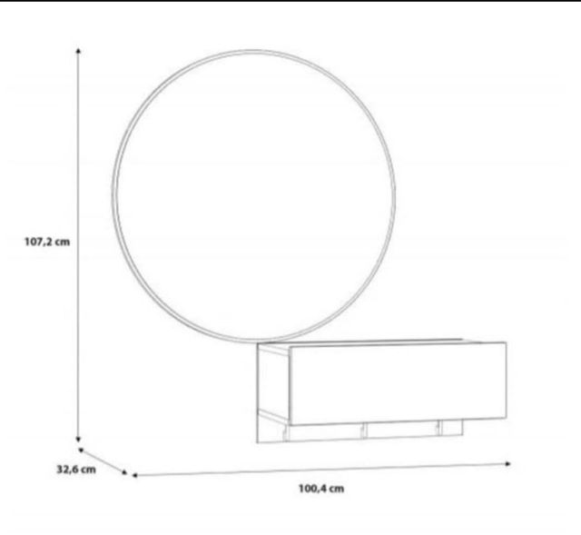 Mueble recibidor con espejo