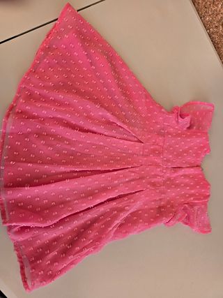 Vestido rosa Boboli verano t.18-24 meses