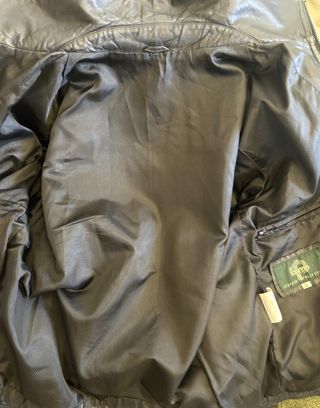 Giacca pelle Facimp bomber vintage size M uomo