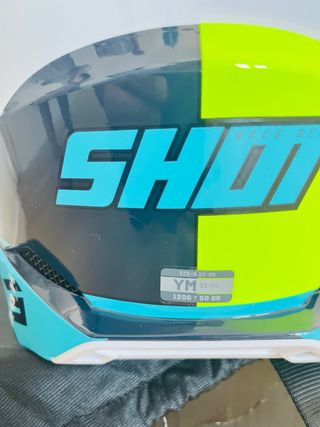 Casco Motocross SHOT Amarillo y Azul
